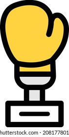trophy vector illustration isolated on a transparent background . colour vector icons for concept or web graphics.