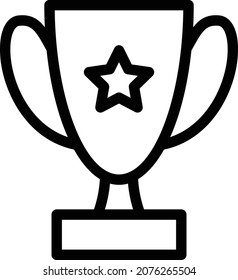 trophy Vector illustration on a transparent background. Premium quality symbols. Stroke vector icon for concept and graphic design.