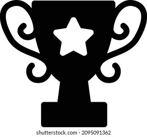 trophy Vector illustration on a transparent background. Premium quality symbols. Glyphs  vector icon for concept and graphic design.