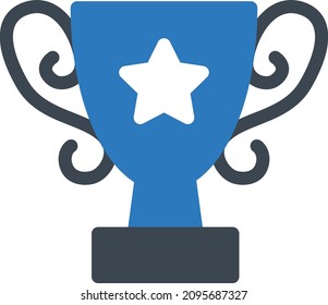trophy Vector illustration on a transparent background. Premium quality symbols. Glyphs  vector icon for concept and graphic design.