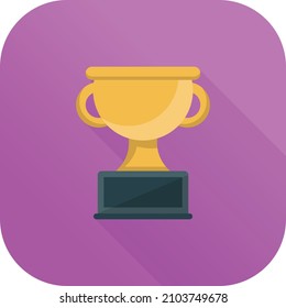 trophy Vector illustration on a transparent background.Premium quality symmbols.Vector line flat icon for concept and graphic design.
