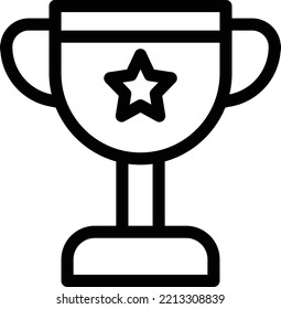 trophy Vector illustration on a transparent background. Premium quality symmbols. Thin line vector icons for concept and graphic design.