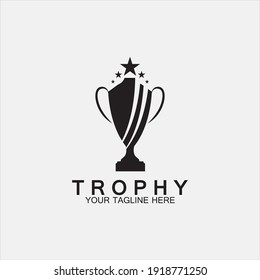 Trophy vector logo icon.champions  trophy logo icon for winner award logo template