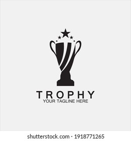 Trophy vector logo icon.champions  trophy logo icon for winner award logo template