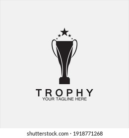 Trophy vector logo icon.champions  trophy logo icon for winner award logo template