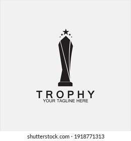 Trophy vector logo icon.champions  trophy logo icon for winner award logo template