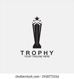 Trophy vector logo icon.champions  trophy logo icon for winner award logo template