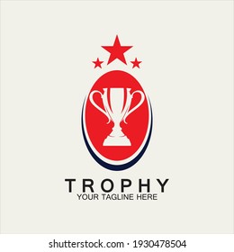 Trophy vector logo icon.champions  trophy logo icon for winner award logo template