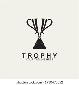 Trophy vector logo icon.champions  trophy logo icon for winner award logo template