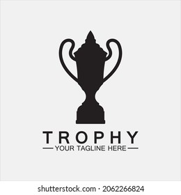 Trophy vector logo icon.champions  trophy logo icon for winner award logo template