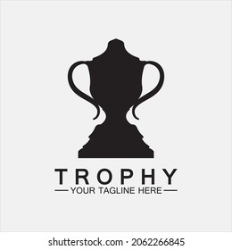 Icono del logotipo del vector del trofeo.icono del logotipo del trofeo para la plantilla del logotipo del ganador