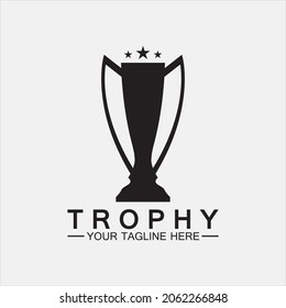 Trophy vector logo icon.champions  trophy logo icon for winner award logo template