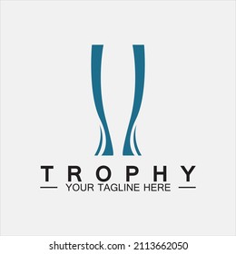 Trophy vector logo icon.champions  trophy logo icon for winner award logo template