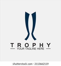 Trophy vector logo icon.champions  trophy logo icon for winner award logo template