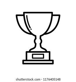 trophy - victory - reward - success icon vector