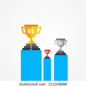 trophy  Want to race to be successful And won.