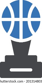 trophy with white background. trophy is a symbol of power.glyph colour icon.