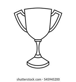 trophy winner award isolated icon vector illustration design