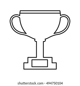 trophy winner championship isolated vector illustration design