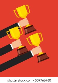 trophy winner cup isolated icon vector illustration design