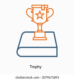 Trophy or Winner Icon Concept