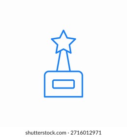 Trophäe Gewinner Symbol Zeichen Vektor