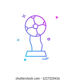 trophy winner icon vector design