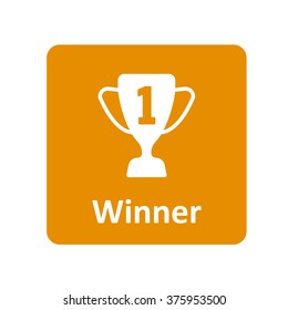 Trophy winner icon for web and mobile