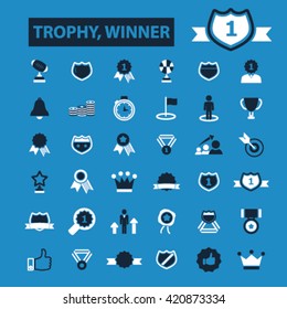 trophy winner icons