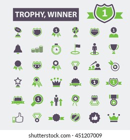 trophy winner icons