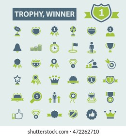trophy winner icons