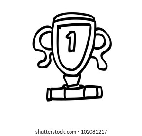 trophy winner illustration