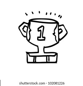 trophy winner illustration