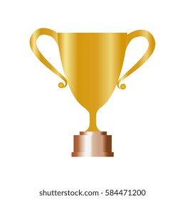 trophy winner isolated icon