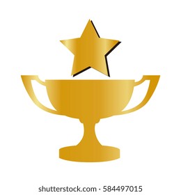 trophy winner isolated icon