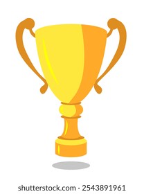 Trofeo ganadores de la copa. Vector de la Copa Trofeo de Oro.