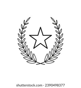 Corona de trofeo, icono de premio. Ilustración vectorial. EPS 10.