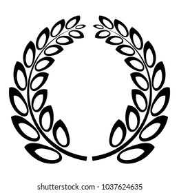 Trophy wreath icon. Simple illustration of trophy wreath vector icon for web