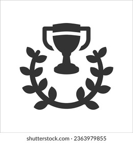 Trophy wreath Icon, Vector Graphics