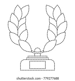 trophy wreath leafs crown award