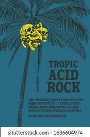 Tropic Acid Rock Gig Poster Flyer Template