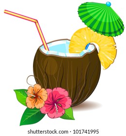 Tropic cocktail pina colada