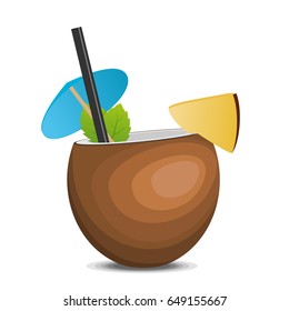 Tropic coconut fresh cocktail pina colada