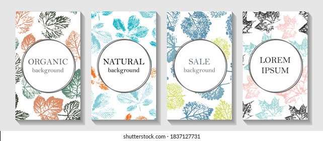 Tropic covers set. Cool floral patterns design. Applicable for notebooks, planners, brochures, books, catalogs etc.