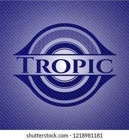 Tropic denim background