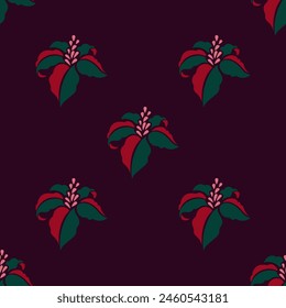 Tropic Floral Plants Botanic Pattern Simless