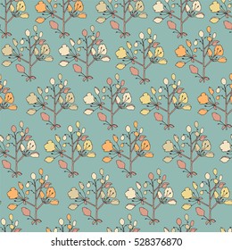 Tropic floral seamless pattern.
