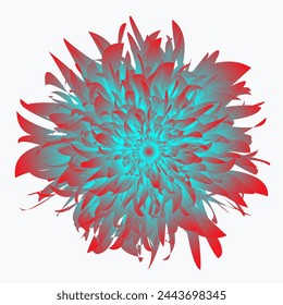 Tropic flowers vector. Hawaiian hibiscus and exotic aloha plants isolated illustration