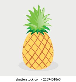 Tropic fruit pineapple icon. Vector illustration, isolated on white background	
