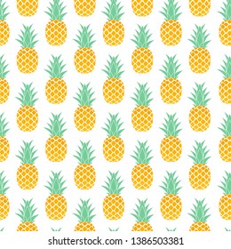 Tropic fruit Pineapple seamless pattern background design. Vector Illustration EPS10